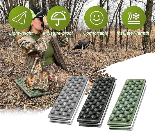 Portable Seat Cushion,Hunting Lightweight Foam Sit Pad,Camping Foam Mat for Hunting,Camping,Hiking, Outdoor Activities