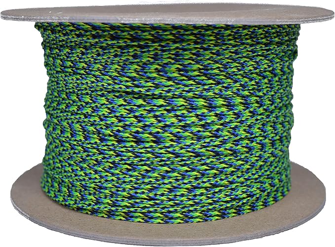 BORED? PARACORD! Nylon Micro Cord - 125 or 1000 Foot Spool Options - 70+ Colors and Patterns - 1.18mm Cord