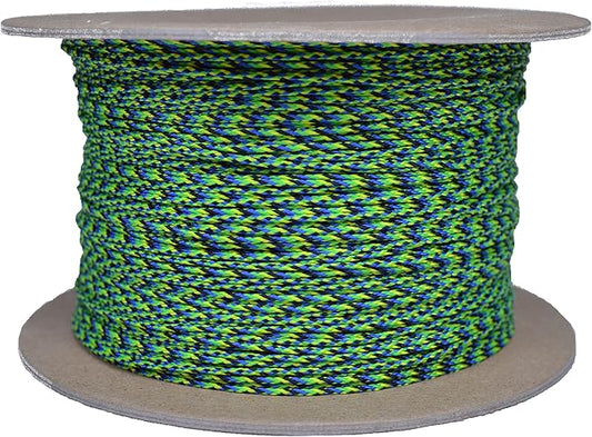 BORED? PARACORD! Nylon Micro Cord - 125 or 1000 Foot Spool Options - 70+ Colors and Patterns - 1.18mm Cord