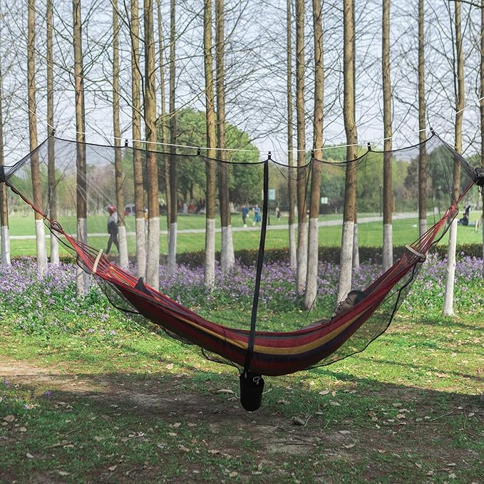 ISAGAPOY Hammock Bug Net The Mosquito Net for Hammocks Lightweight Portable Hammock Netting, Fast and Easy Set Up, Fits All Camping Hammocks