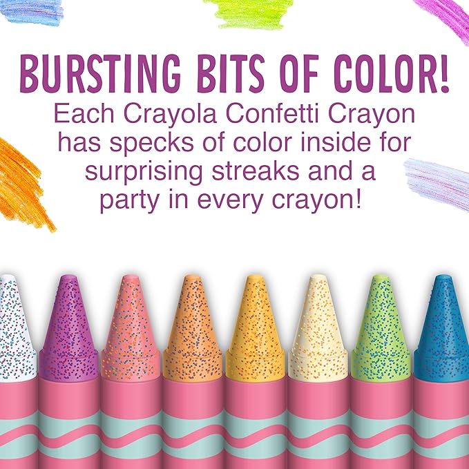24 ct. Confetti Crayons