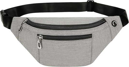 Fanny Pack for Men & Women, Fashion Waterproof Waist Packs with Adjustable Belt, Casual Bag Bum Bags for Travel Sports Running.