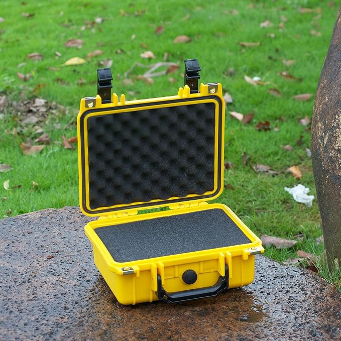 MEIJIA Portable All Weather IP67 Waterproof Protective Case,Hard Camera Case,Dry Case with Customizable Foam,Fit Use Of Drones,Camera,Equipments,10.62 x9.68x4.87inches