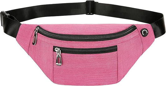Fanny Pack for Men & Women, Fashion Waterproof Waist Packs with Adjustable Belt, Casual Bag Bum Bags for Travel Sports Running.