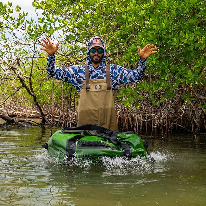 Buffalo Gear Large Waterproof Dry Bag - 150L Super Waterproof Duffel Bag Heavy Duty Waterproof Travel Bag for Boating Kayaking Motorcycling Hunting Camping