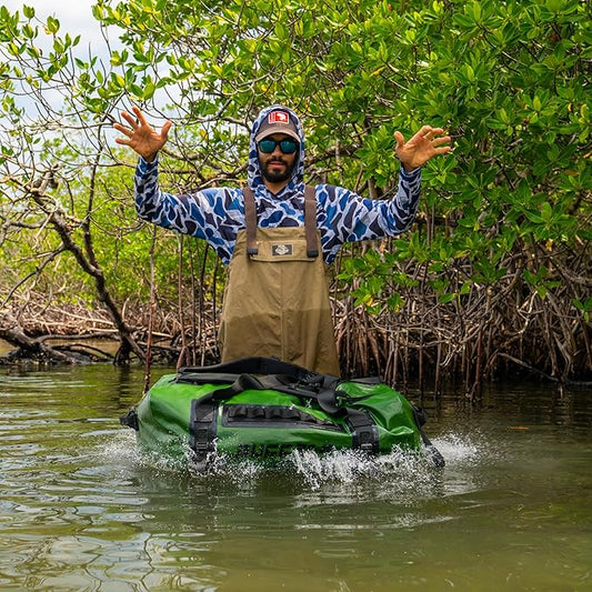 Buffalo Gear Large Waterproof Dry Bag - 150L Super Waterproof Duffel Bag Heavy Duty Waterproof Travel Bag for Boating Kayaking Motorcycling Hunting Camping