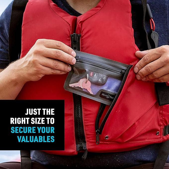 Nite Ize Runoff Waterproof Wallet - Dry Pouch for Tough Trusted Protection - Waterproof Wallet for Beach Trips & Outdoor Activities - Tested Dustproof and Waterproof to IP67