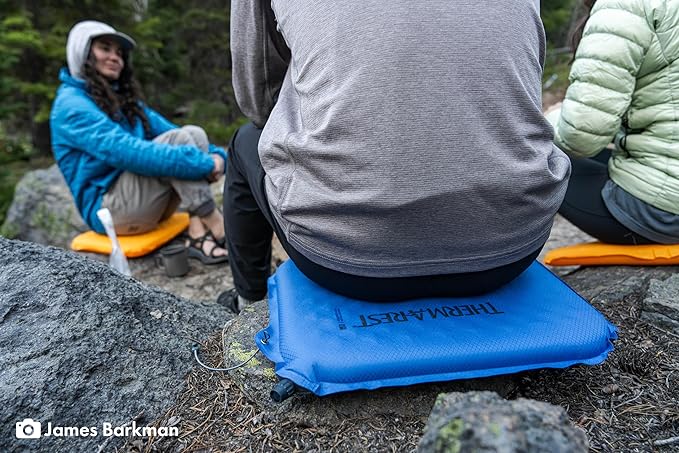 Therm-a-Rest Lite Seat Ultralight Inflatable Seat Cushion, Blue , 13 x 16 Inches