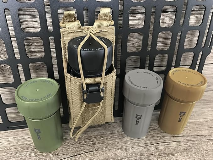 EDC120 Rugged Waterproof EDC Survival Tactical Storage Container, Zytel