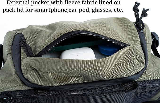 Tactical Sling Backpack Crossbody EDC Pack MOLLE Satchel Bag for Travel, Work, Camping and Hiking 8Liter