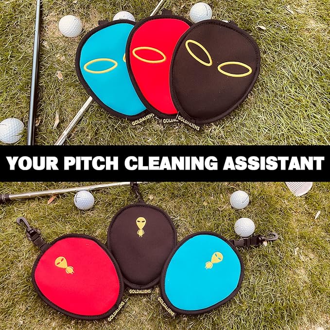 Golf Club Cleaner & Ball Cleaning Bag,Original Three-Layer Fabric Waterproof Technology,Golfer's Ultimate Green Clean Scrub Equipment Accessories,Removable Clips to Support Machine Washing