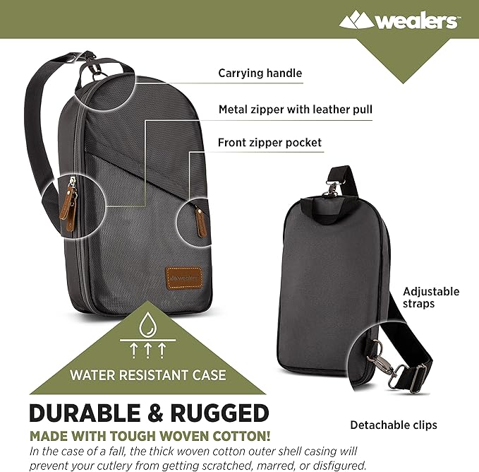 Camp Kitchen Cooking Utensil Set Travel Organizer Grill Accessories Portable Compact Gear for Backpacking BBQ Camping Hiking Travel Cookware Kit Water Resistant Case