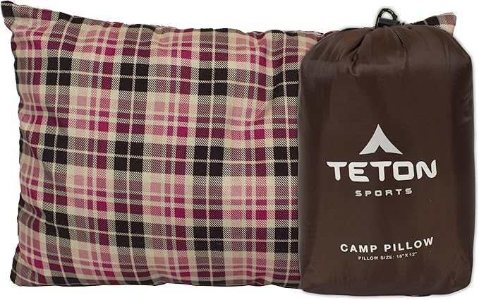 TETON Sports Camp Pillow; Great for Travel, Camping and Backpacking; Washable