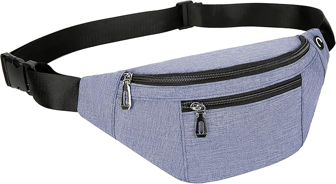 Fanny Pack for Men & Women, Fashion Waterproof Waist Packs with Adjustable Belt, Casual Bag Bum Bags for Travel Sports Running.