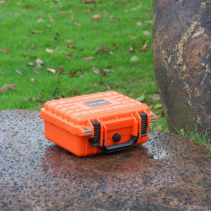 MEIJIA Portable All Weather IP67 Waterproof Protective Case,Hard Camera Case,Dry Case with Customizable Foam,Fit Use Of Drones,Camera,Equipments,10.62 x9.68x4.87inches