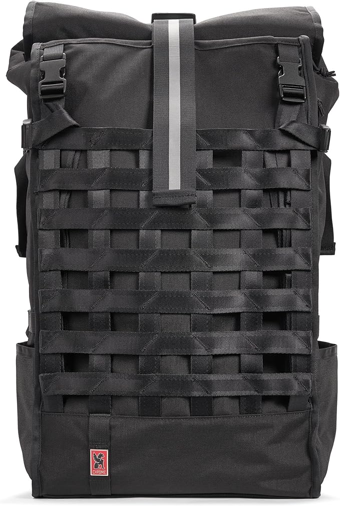 Chrome Industries Pro Barrage Waterproof Roll-Top Satchel Backpack Black Black