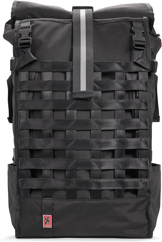 Chrome Industries Pro Barrage Waterproof Roll-Top Satchel Backpack Black Black
