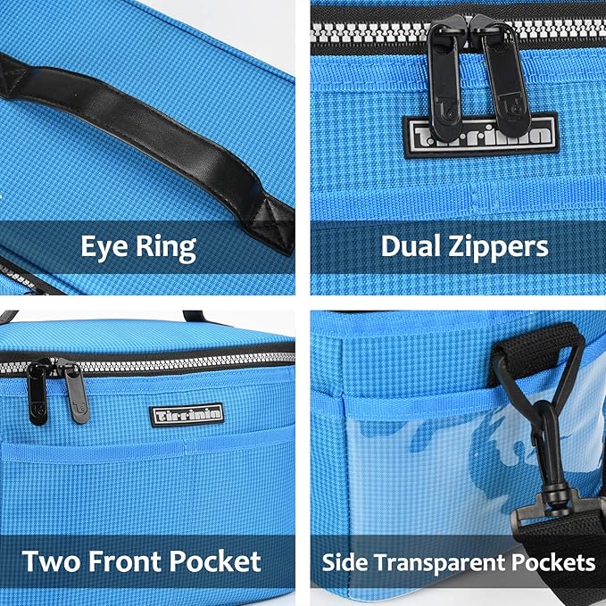 Tirrinia Insulated Lunch Box for Women Men, Leakproof Reusable Lunch Bag Containers for Adult,Working,Office,Lunch Soft Cooler Bag Tote for Picnic Hiking Beach,Blue Checkered