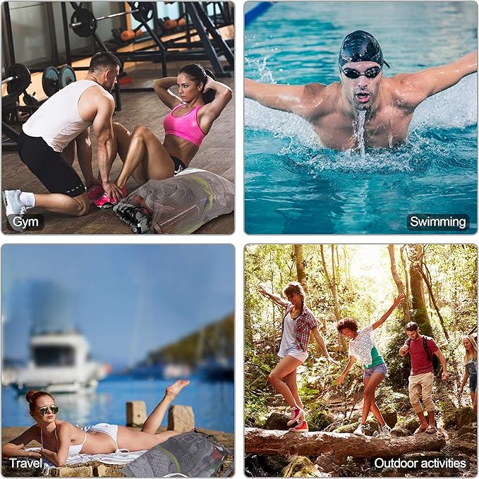 BeeGreen Drawstring Backpack for Men Women Athletic Gym Sports Workout Beach Swim …