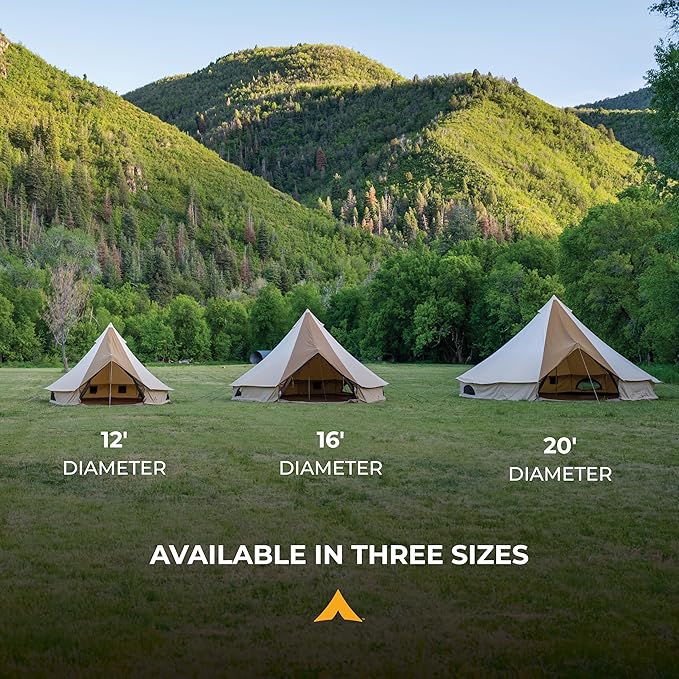 TETON Sports Canvas Tents, Tent for Family Camping in All Seasons, The Right Shelter for Your Base Camp, Waterproof