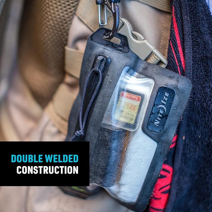Nite Ize Runoff Waterproof Wallet - Dry Pouch for Tough Trusted Protection - Waterproof Wallet for Beach Trips & Outdoor Activities - Tested Dustproof and Waterproof to IP67