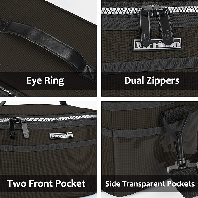 Tirrinia Insulated Lunch Box for Women Men, Leakproof Reusable Lunch Bag Containers for Adult,Working,Office,Lunch Soft Cooler Bag Tote for Picnic Hiking Beach,Black Checkered