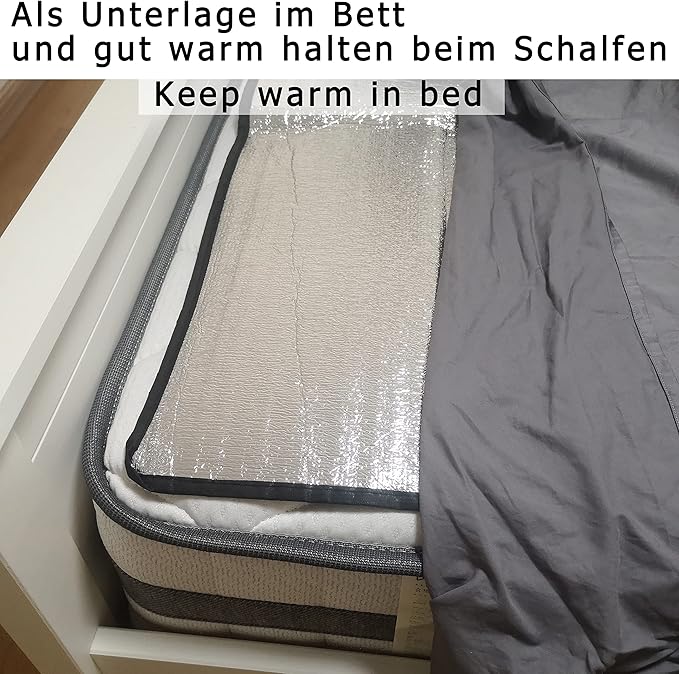 Camping Mat Foam Foil Blanket for Camping Foam Pad Insulating Foil Mat Sleeping Tent Pad Thermal Aluminum Camping mat for Reflecting Heat