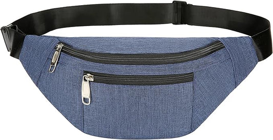 Fanny Pack for Men & Women, Fashion Waterproof Waist Packs with Adjustable Belt, Casual Bag Bum Bags for Travel Sports Running.