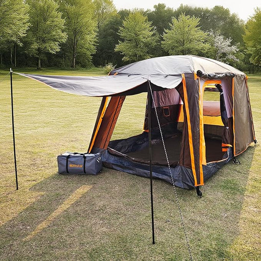 Camping Tents, 4-8 Person Stand Up Tent, Straight-Wall Design,with Full-Coverage PU-Coated All-Around Tents for Camping, Hiking, Picnic, Bivy