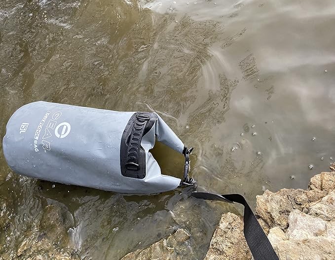 Dry Bag Floating Cooler - Roll Top Insulated Backpack – Portable, Collapsible, Waterproof with Padded Shoulder Strap - Perfect for Kayaking Fishing Beach Hiking -15L