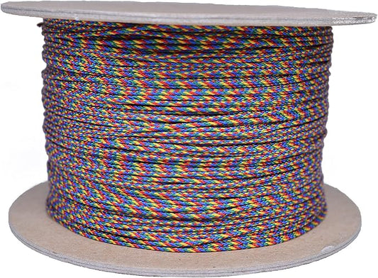 BORED? PARACORD! Nylon Micro Cord - 125 or 1000 Foot Spool Options - 70+ Colors and Patterns - 1.18mm Cord