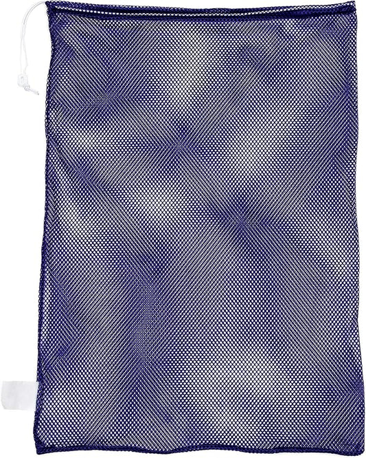 Champion Sports Mesh Equipment Bag – Heavy-Duty Nylon Drawstring Bag with Lock & ID Tag, Breathable Storage Sack for Balls, Swim Gear, Laundry & Toys, Multiple Sizes & Colors