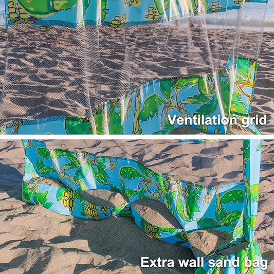 AMMSUN Beach Cabana Sidewall, Additional Privacy Sunwall for AMMSUN 6.2'×6.2' Beach Cabana, Easy Set Up and Take Down