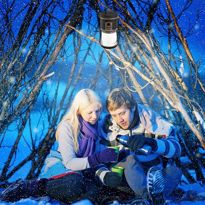 Blazin Bolt Rugged USB Rechargeable Lantern | 600 Lumen | 500 Hours of Light | Giant 12000mAh Power Bank | 6 Modes | Camping, Emergency, Power Outage, Storm, Blizzard, Hurricane Survival