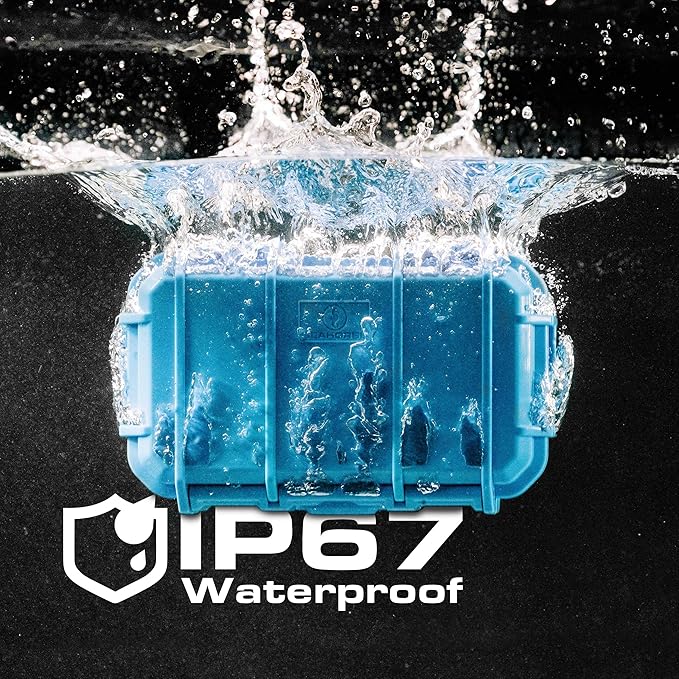 Seahorse 56 OEM Portable Waterproof Dry Box Hard Protective Micro Case - Mil Spec/USA Made / IP67 Waterproof/Lockable/Airtight/Smell Proof - for Hand Tools, Ammo Boxes, Stash Box
