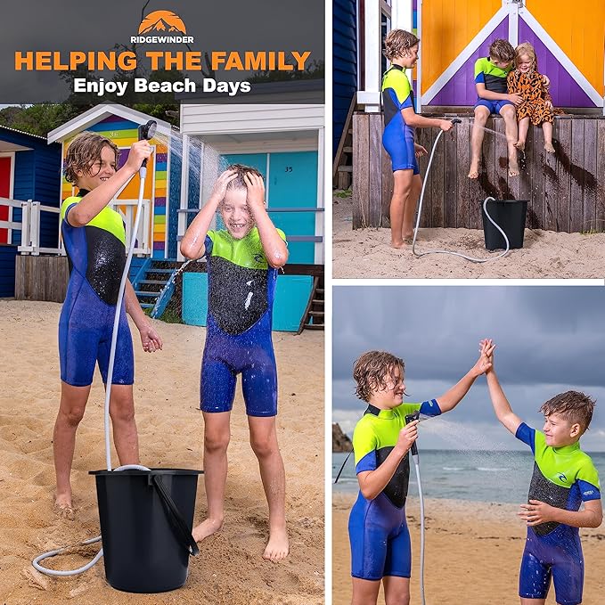 Portable Shower for Camping - Camp Shower with Rechargeable Battery and Included showerhead. Complete Camping Shower Plus Sprayer Attachment