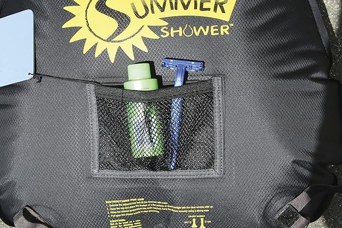 ADVANCED ELEMENTS - Summer Shower/Solar Shower - Different Capacity - Shower Head - Reflective Mirror - Fill Valve - Black or Silver